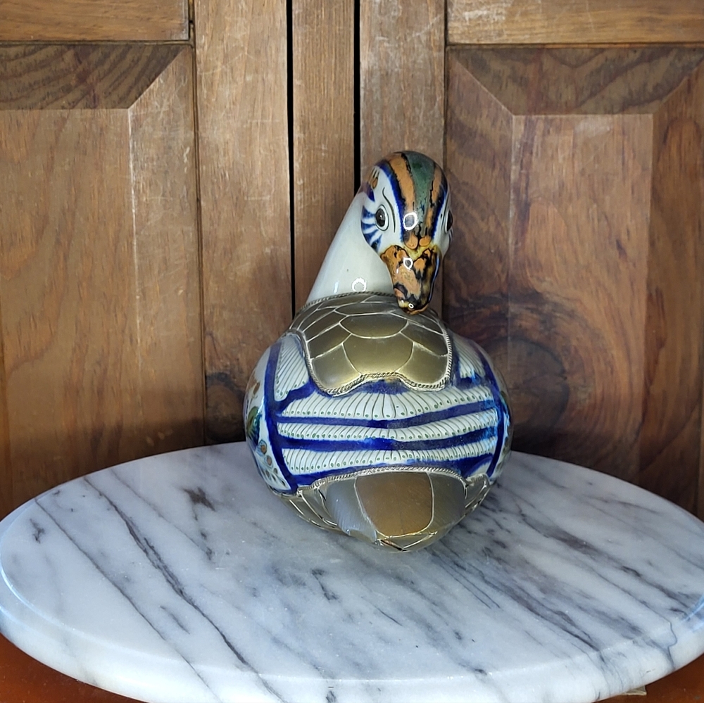 Tonala Brass Duck - Picture 4 of 11